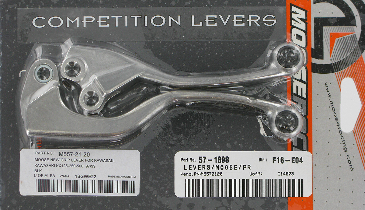 MOOSE RACING Lever Set - Competition - Black 1SGWE22 - Cycle City Outdoors