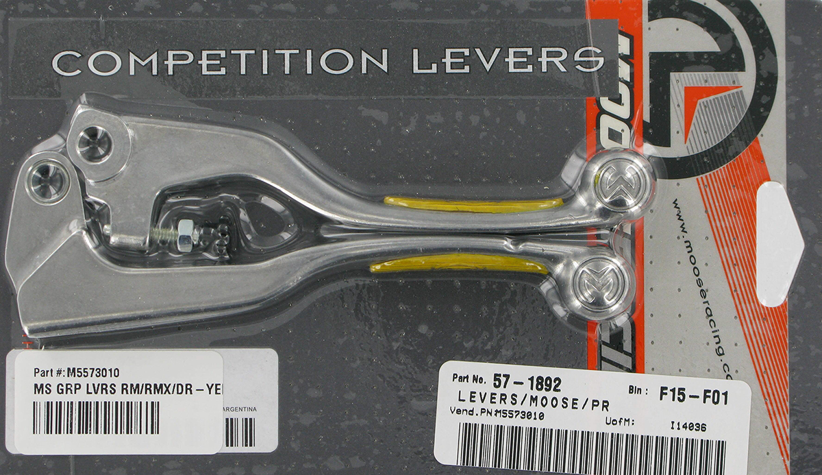 MOOSE RACING Lever Set - Competition - Yellow 1SGSC21 - Cycle City Outdoors