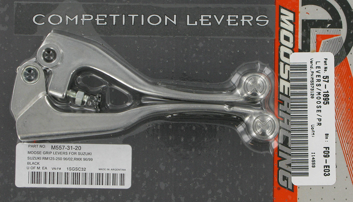 MOOSE RACING Lever Set - Competition - Black 1SGSC32 - Cycle City Outdoors