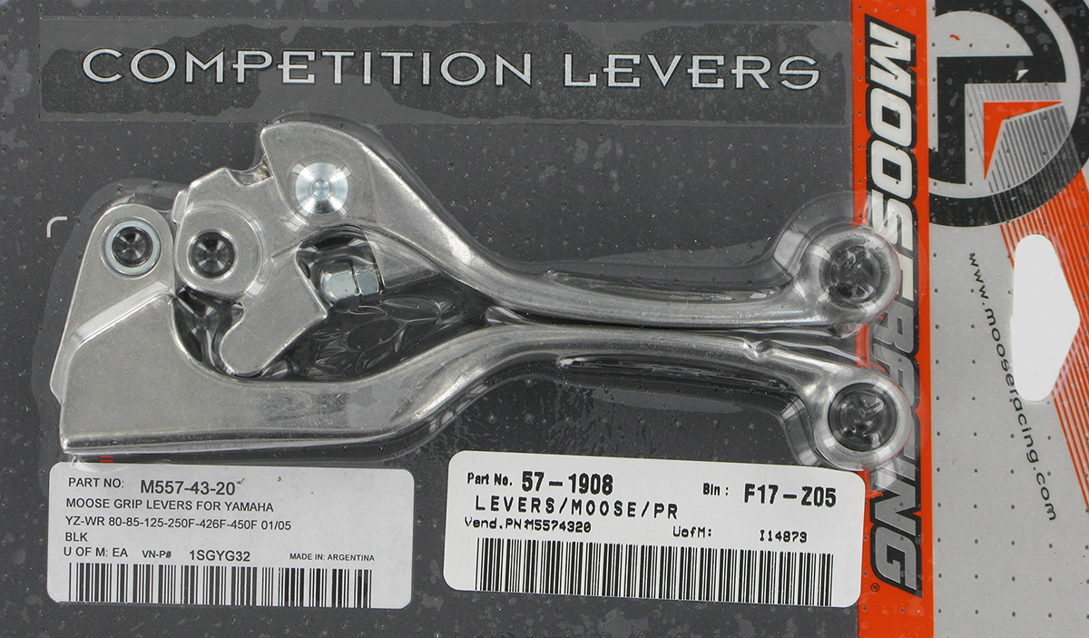 MOOSE RACING Lever Set - Competition - Black 1SGYG32 - Cycle City Outdoors