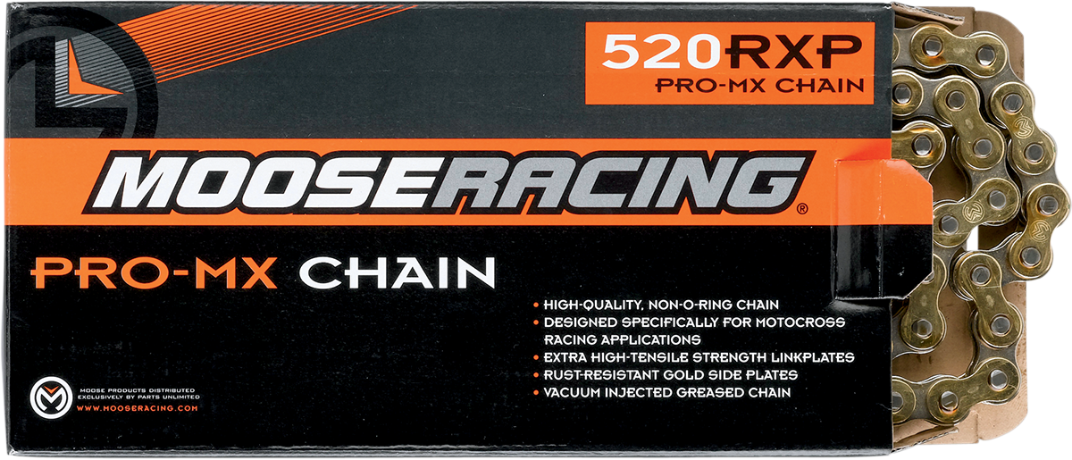 MOOSE RACING 520 RXP - Pro-MX Chain - Gold - 100 Links M574-00-100 - Cycle City Outdoors