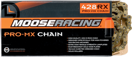 MOOSE RACING 428 RXP Pro-MX Chain - Gold - 114 Links M575-00-114 - Cycle City Outdoors