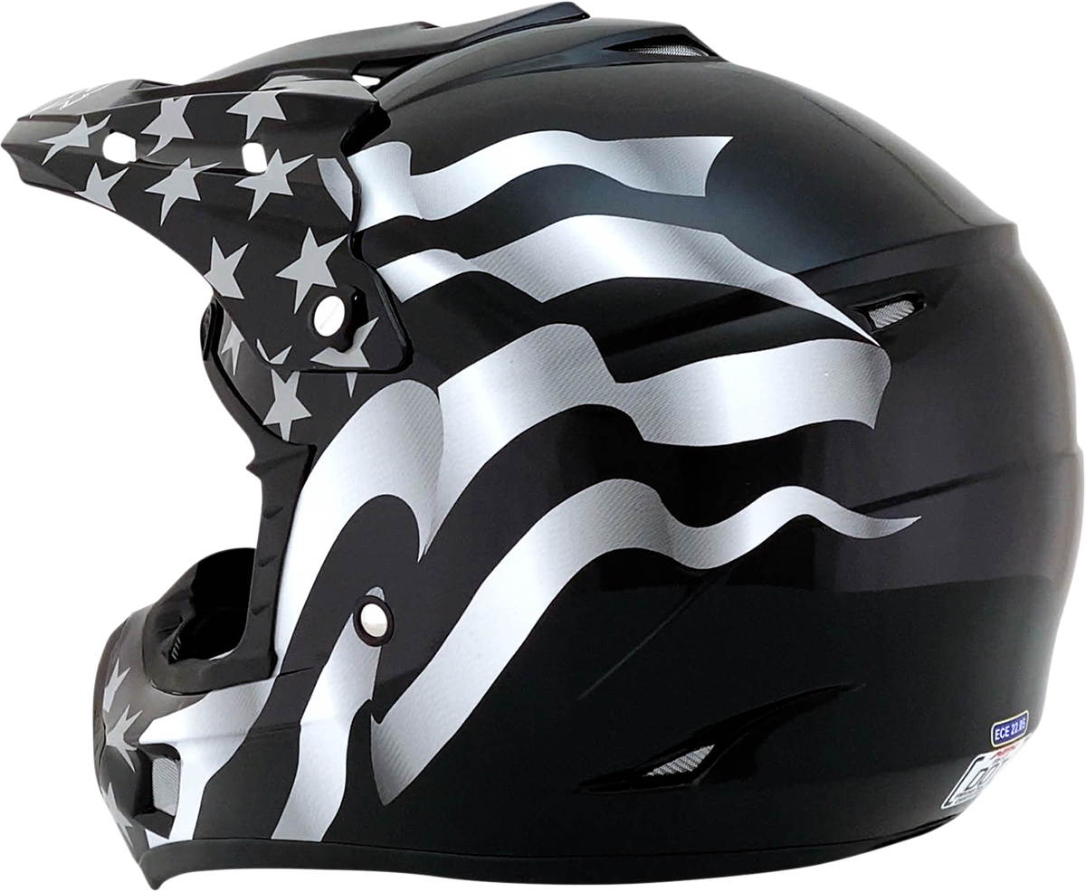 AFX FX-17 Helmet - Flag - Stealth - 3XL - Part Number 0110-7629