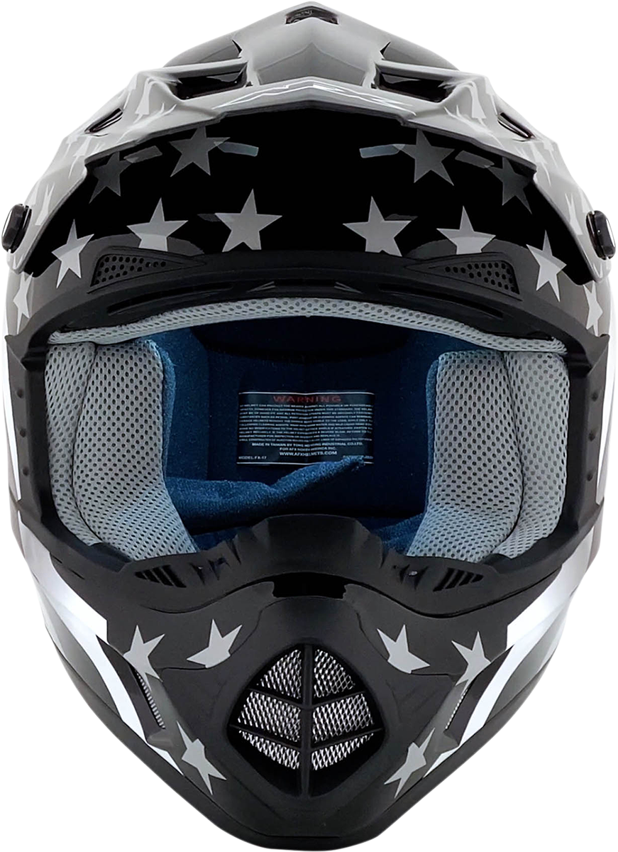 AFX FX-17 Helmet - Flag - Stealth - 3XL - Part Number 0110-7629