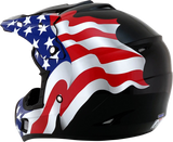 AFX FX-17 Helmet - Flag Design - Black - 4XL - Part 0110-7632