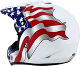 AFX FX-17 Helmet - Flag - White - 3XL - Part Number 0110-7633
