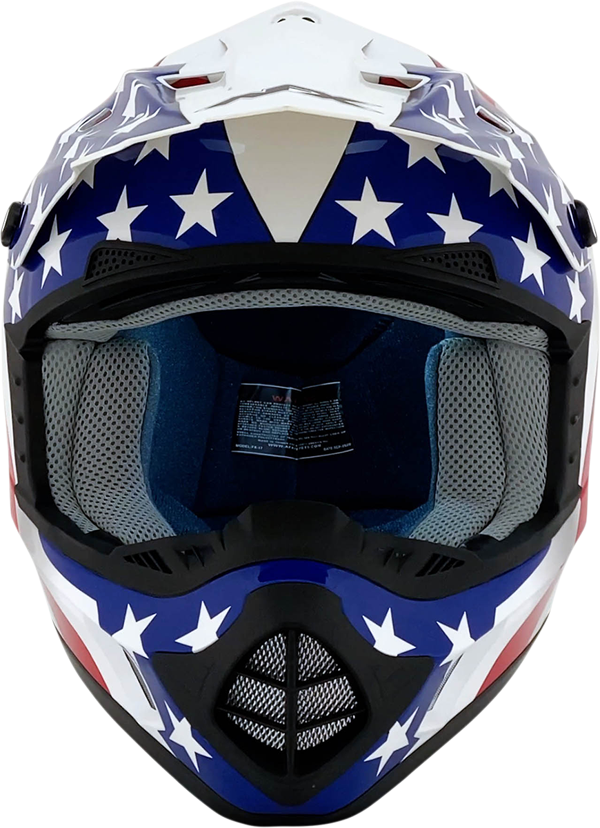 AFX FX-17 Helmet - Flag - White - 3XL - Part Number 0110-7633