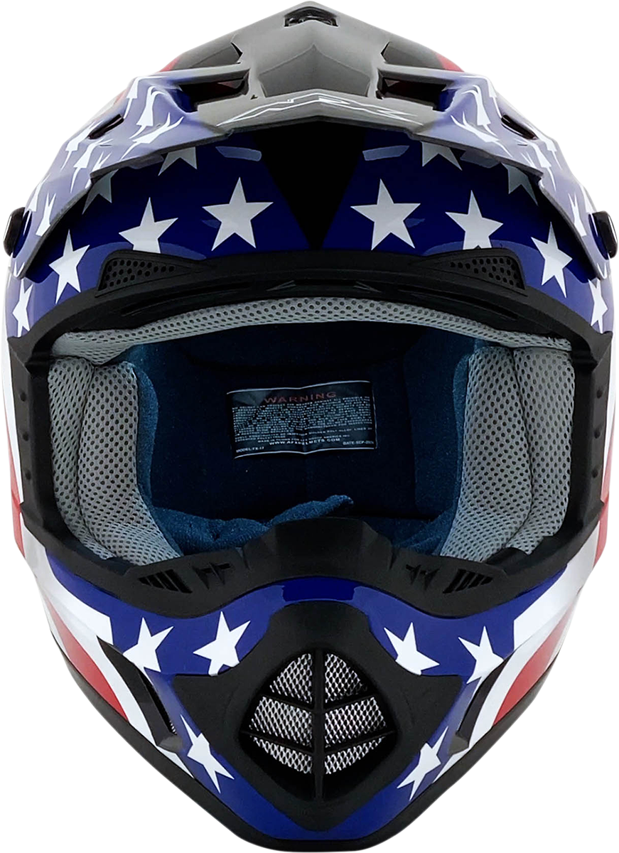 AFX FX-17 Helmet - Flag Design - Black - 4XL - Part 0110-7632