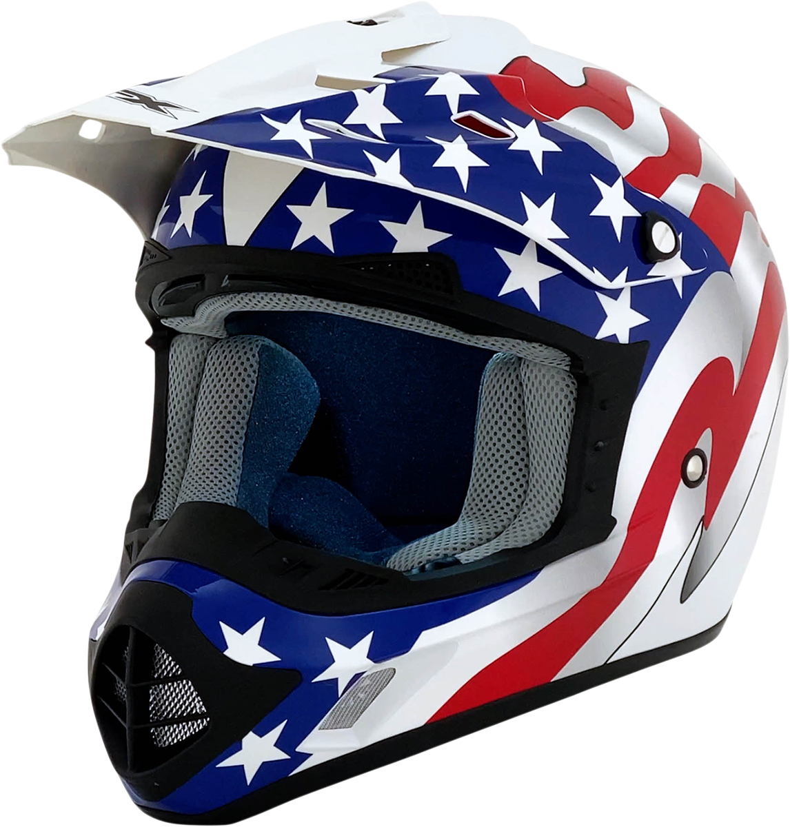 AFX FX-17 Helmet - Flag - White - 3XL - Part Number 0110-7633