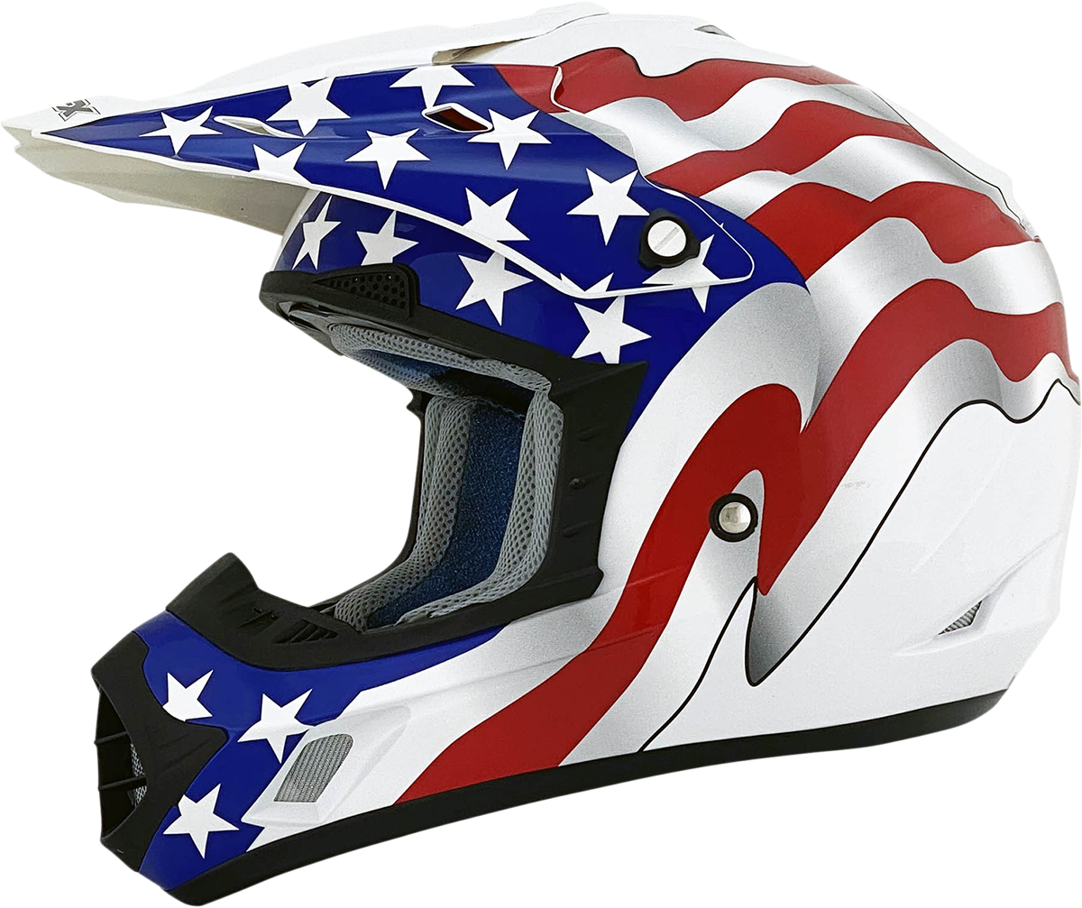 AFX FX-17 Helmet - Flag - White - 3XL - Part Number 0110-7633
