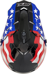 AFX FX-17 Helmet - Flag - Black - 3XL - Part Number 0110-7631