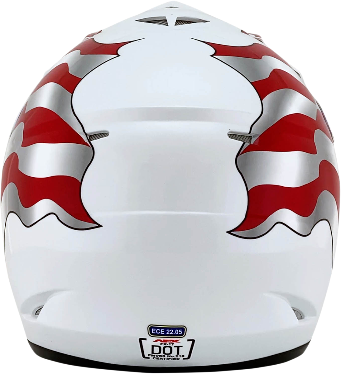 AFX FX-17 Helmet - Flag - White - 3XL - Part Number 0110-7633
