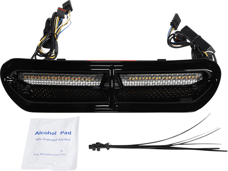Custom Dynamics LED Vent Insert - Amber/White - Black w/ Stainless Mesh CD-VENT-AW2-B - Cycle City Outdoors