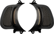 Custom Dynamics LED Vent Insert - Amber/White - Black w/ Stainless Mesh CD-RG-V-AW2-B - Cycle City Outdoors