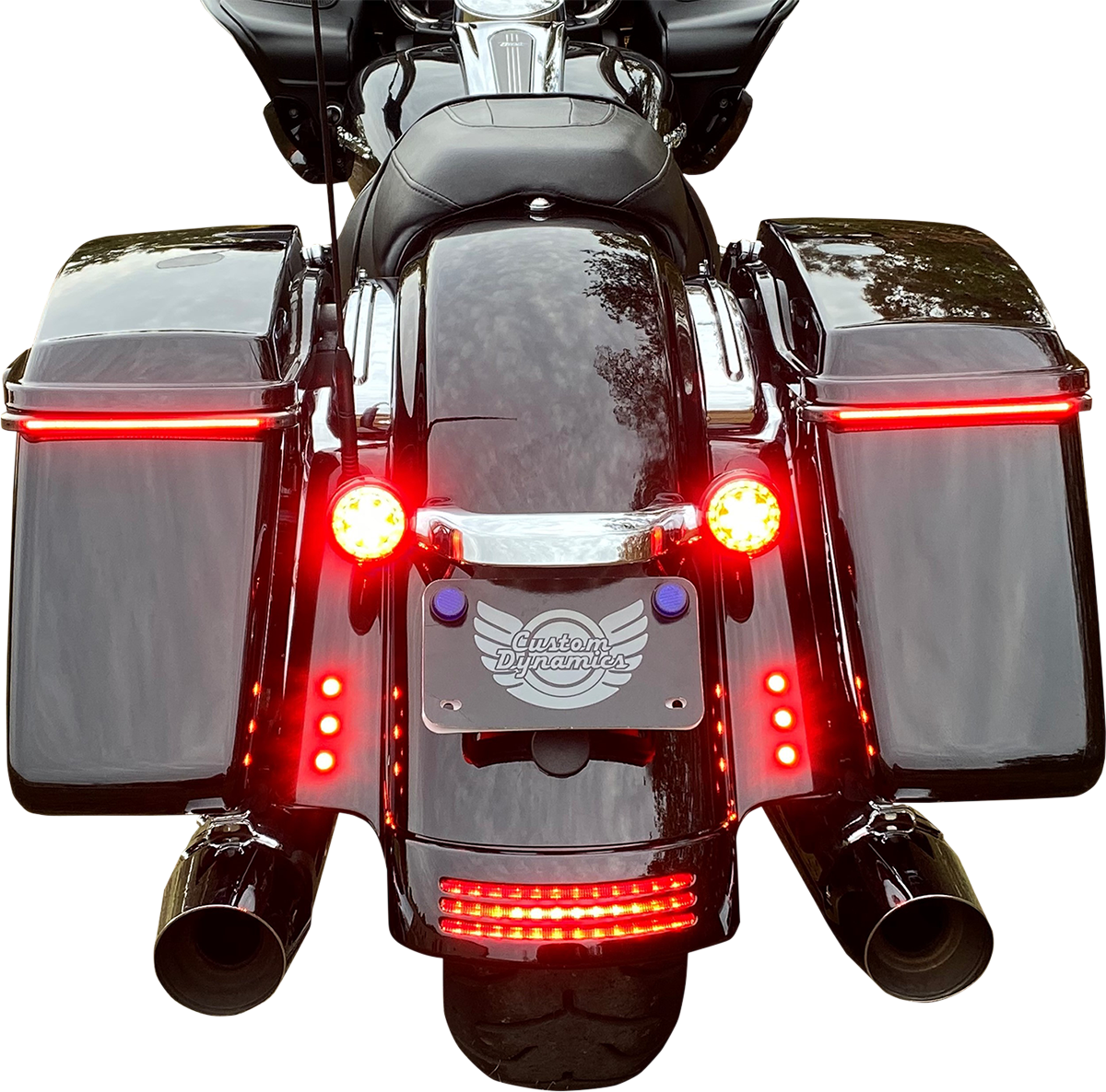 Custom Dynamics LED Lights - Red - Black CD-BOLT-R2-B - Cycle City Outdoors