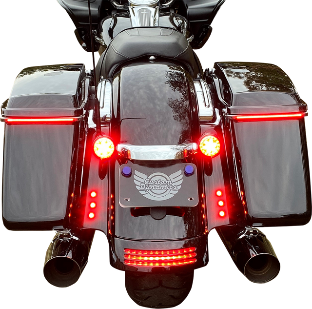 Custom Dynamics LED Lights - Red - Black CD-BOLT-R2-B - Cycle City Outdoors