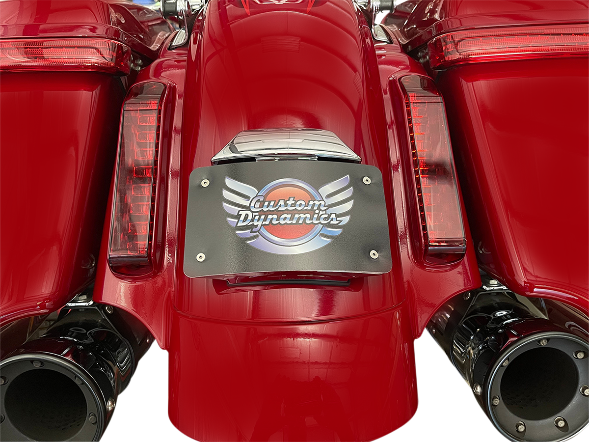 Custom Dynamics License Plate Mount - CVO - Chrome CD-CVO-MOUNT-C - Cycle City Outdoors