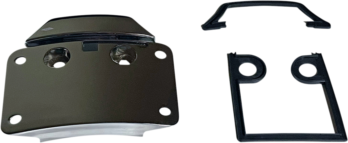 Custom Dynamics License Plate Mount - CVO - Chrome CD-CVO-MOUNT-C - Cycle City Outdoors