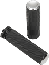 ARLEN NESS Knurled Grips - Cable - Chrome 07-324