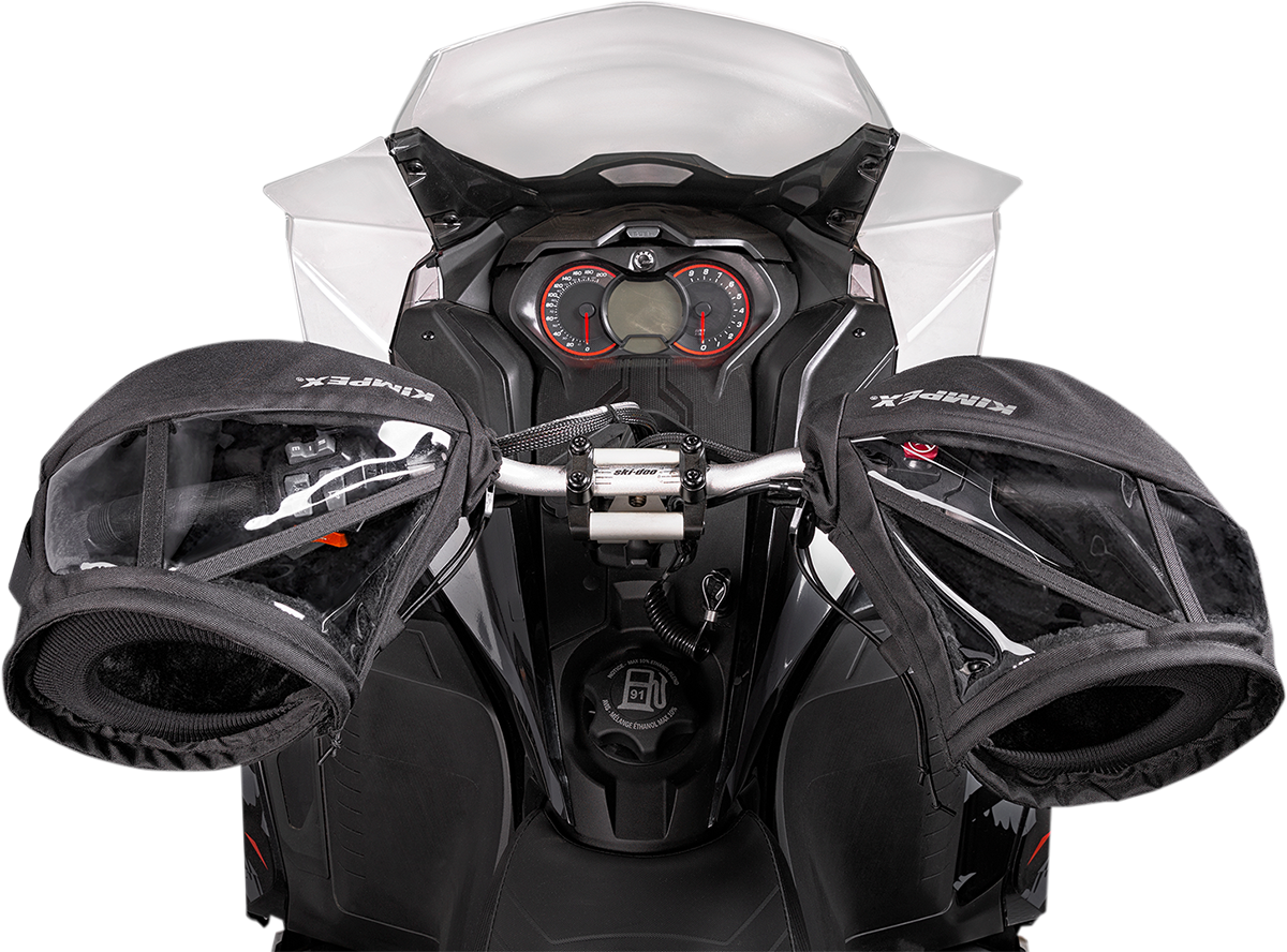 KIMPEX Snow Muff with Window 370292 - Waterproof & Adjustable for Snowmobiles