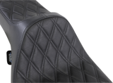 DRAG SPECIALTIES Extended Reach Predator III Seat - Double Diamond - Black Stitching - FL '99-'07 08011369 - Cycle City Outdoors
