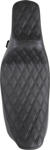 DRAG SPECIALTIES Extended Reach Predator III Seat - Double Diamond - Black Stitching - FL '99-'07 08011369 - Cycle City Outdoors