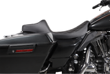 DRAG SPECIALTIES Extended Reach Predator III Seat - Double Diamond - Black w/ Silver Stitching - FL '99-'07 08011370 - Cycle City Outdoors