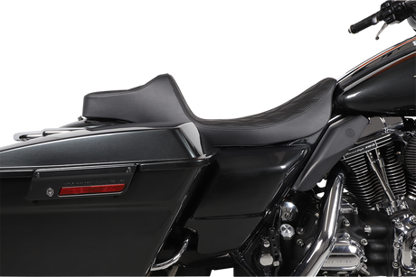 DRAG SPECIALTIES Extended Reach Predator III Seat - Double Diamond - Black Stitching - FL '99-'07 08011369 - Cycle City Outdoors