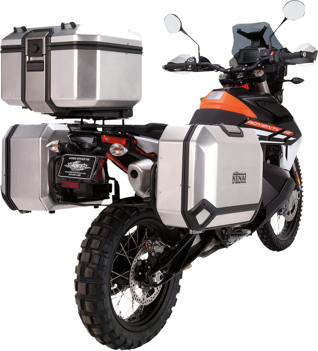 MOOSE RACING Kenai Top Case - 37 Liter - Silver D0TR37100KM - Cycle City Outdoors