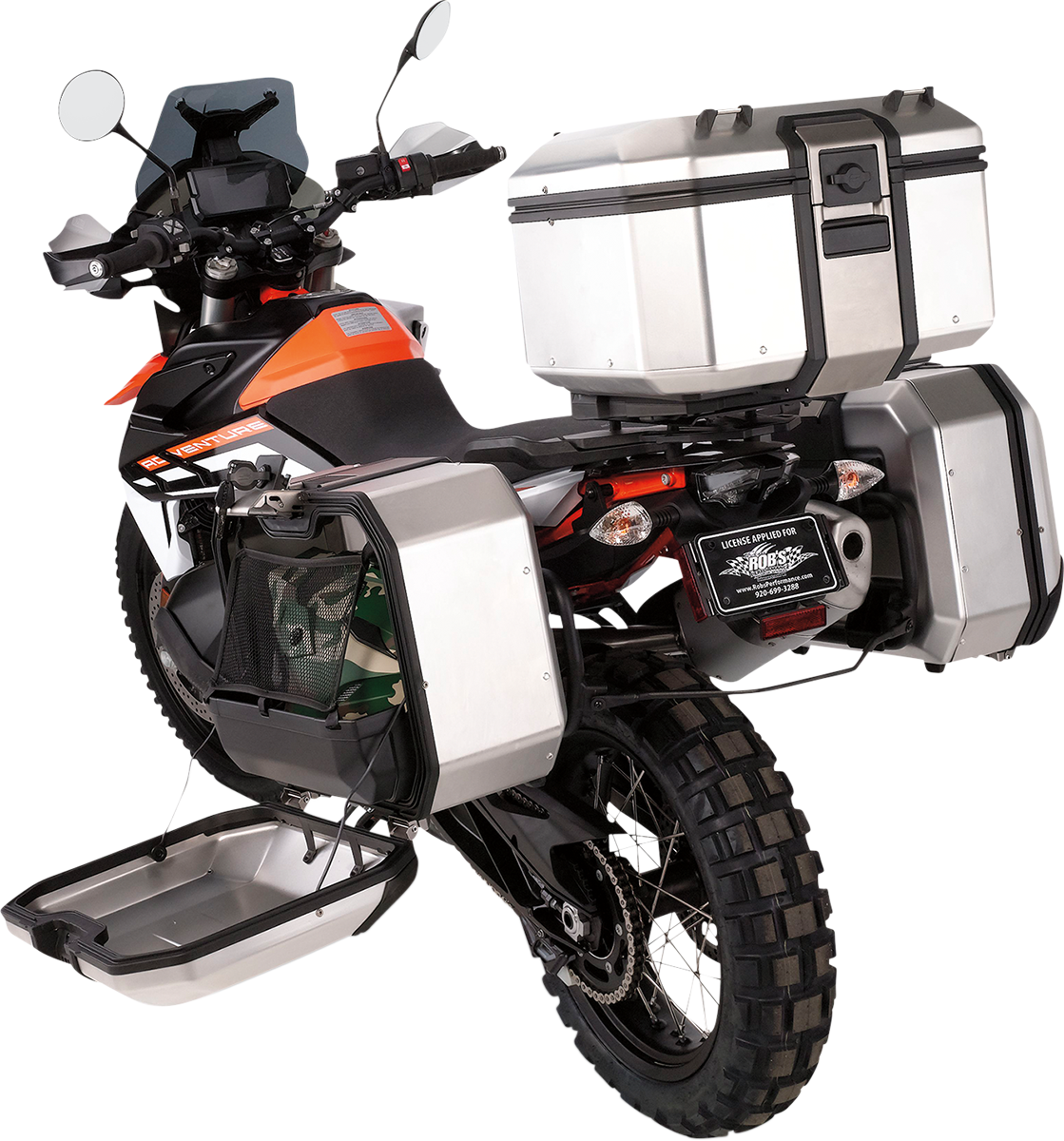 MOOSE RACING Kenai Case 36 - Right - Silver D0TR36100RKM - Cycle City Outdoors