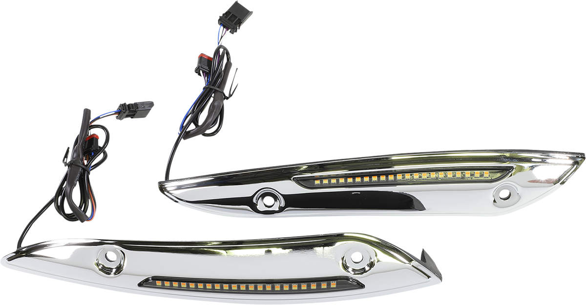 Custom Dynamics Windshield Trim - Chrome CD-RG-WT-AW2-C - Cycle City Outdoors