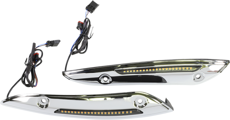 Custom Dynamics Windshield Trim - Chrome CD-RG-WT-AW2-C - Cycle City Outdoors