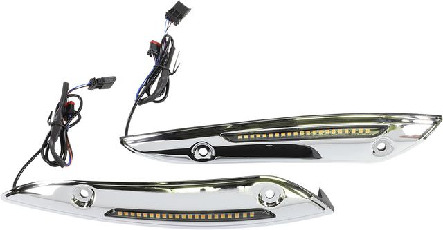 Custom Dynamics Windshield Trim - Chrome CD-RG-WT-AW2-C - Cycle City Outdoors