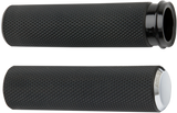 ARLEN NESS Knurled Grips - TBW - Chrome 07-326