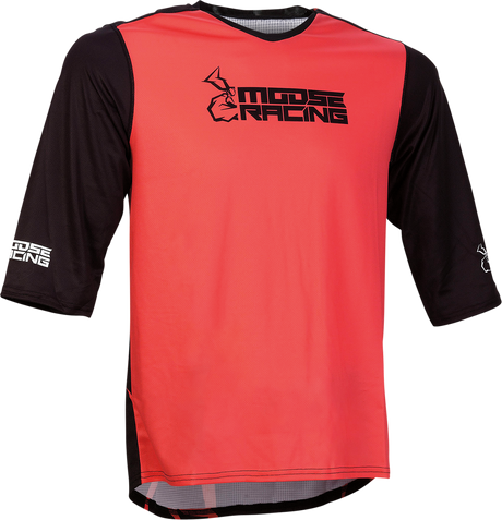 MOOSE RACING MTB Jersey - 3/4 Sleeve - Red - XL 5020-0247 - Cycle City Outdoors