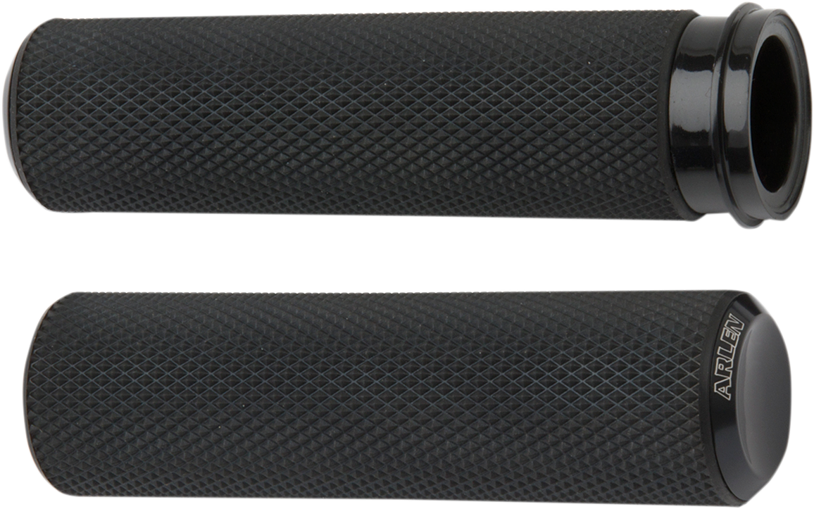 ARLEN NESS Knurled Grips - TBW - Black 07-327