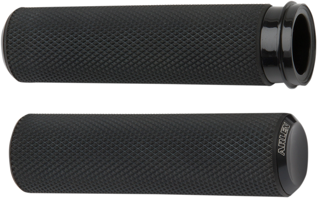 ARLEN NESS Knurled Grips - TBW - Black 07-327