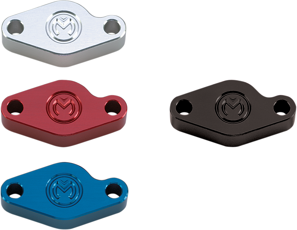 MOOSE RACING E-Brake Block-Off Plate - Blue M88057 - Cycle City Outdoors