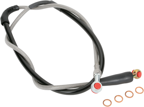 MOOSE RACING Brake Line - Front - Stainless Steel - Honda H02-1-043/P - Cycle City Outdoors