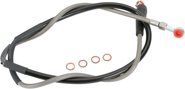MOOSE RACING Brake Line - Front - Stainless Steel - Husqvarna/KTM K01-1-027/P - Cycle City Outdoors
