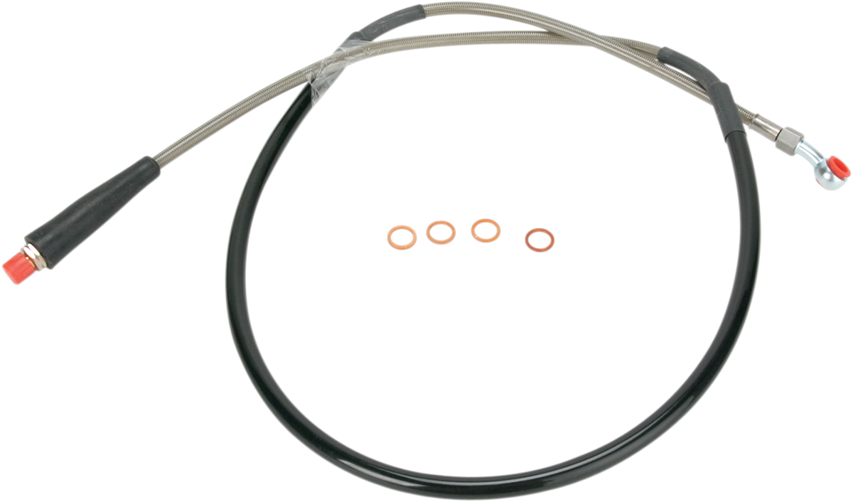 MOOSE RACING Brake Line - Front - Stainless Steel - Suzuki S01-1035 - Cycle City Outdoors