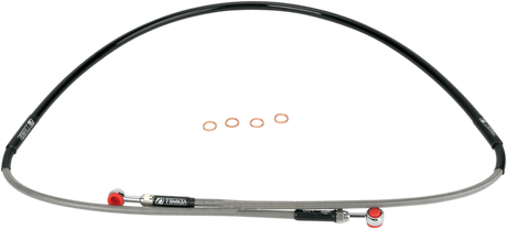 MOOSE RACING Brake Line - Front - Stainless Steel - YZ 80/85 Y01-1048 - Cycle City Outdoors