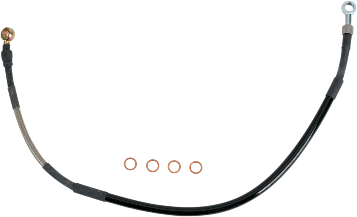MOOSE RACING Brake Line - Rear - Stainless Steel - Yamaha Y01-2-010/P - Cycle City Outdoors
