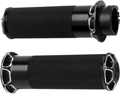ARLEN NESS Beveled Grips - TBW - Black 07-329