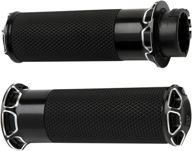 ARLEN NESS Beveled Grips - TBW - Black 07-329