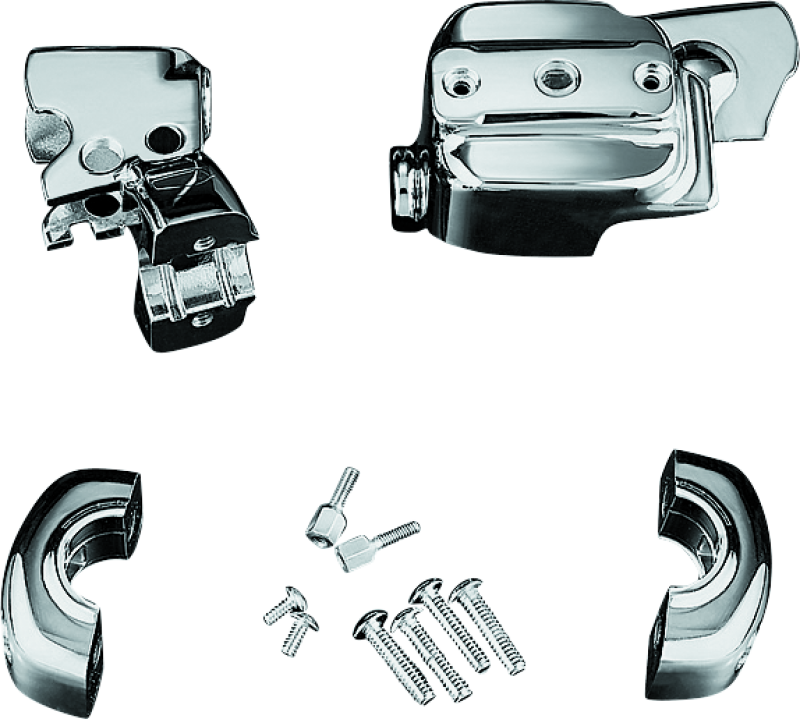 Kuryakyn Brake & Clutch Control Dress-Up Kit Single Disc Front Brakes 96-14 - Cycle City Outdoors