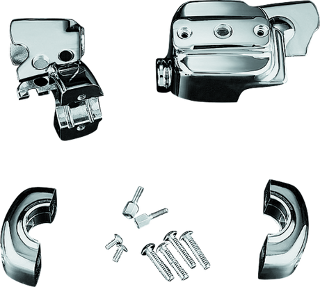 Kuryakyn Brake & Clutch Control Dress-Up Kit Single Disc Front Brakes 96-14 - Cycle City Outdoors