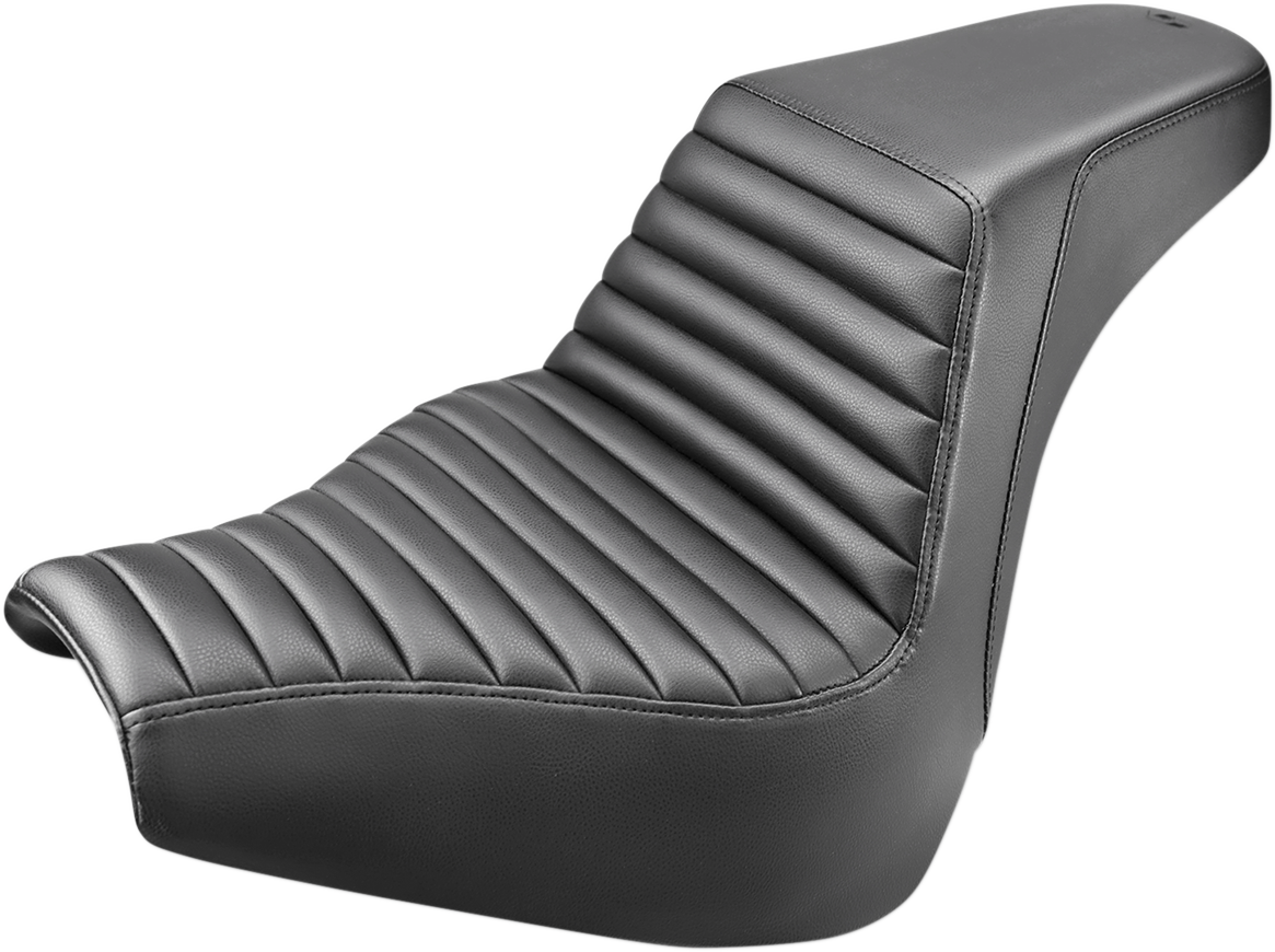 SADDLEMEN Step-Up Seat - Front Tuck-n-Roll - Black - FXBR/S '18-'20 - Part 818-31-171