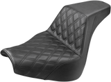 SADDLEMEN Step-Up Seat - Front Lattice Stitch - Black - FXBR/S '18-'20 818-31-172