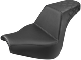 SADDLEMEN Step-Up Seat - Rear Lattice Stitch - Black - FXBR/S '18-'20 818-31-173